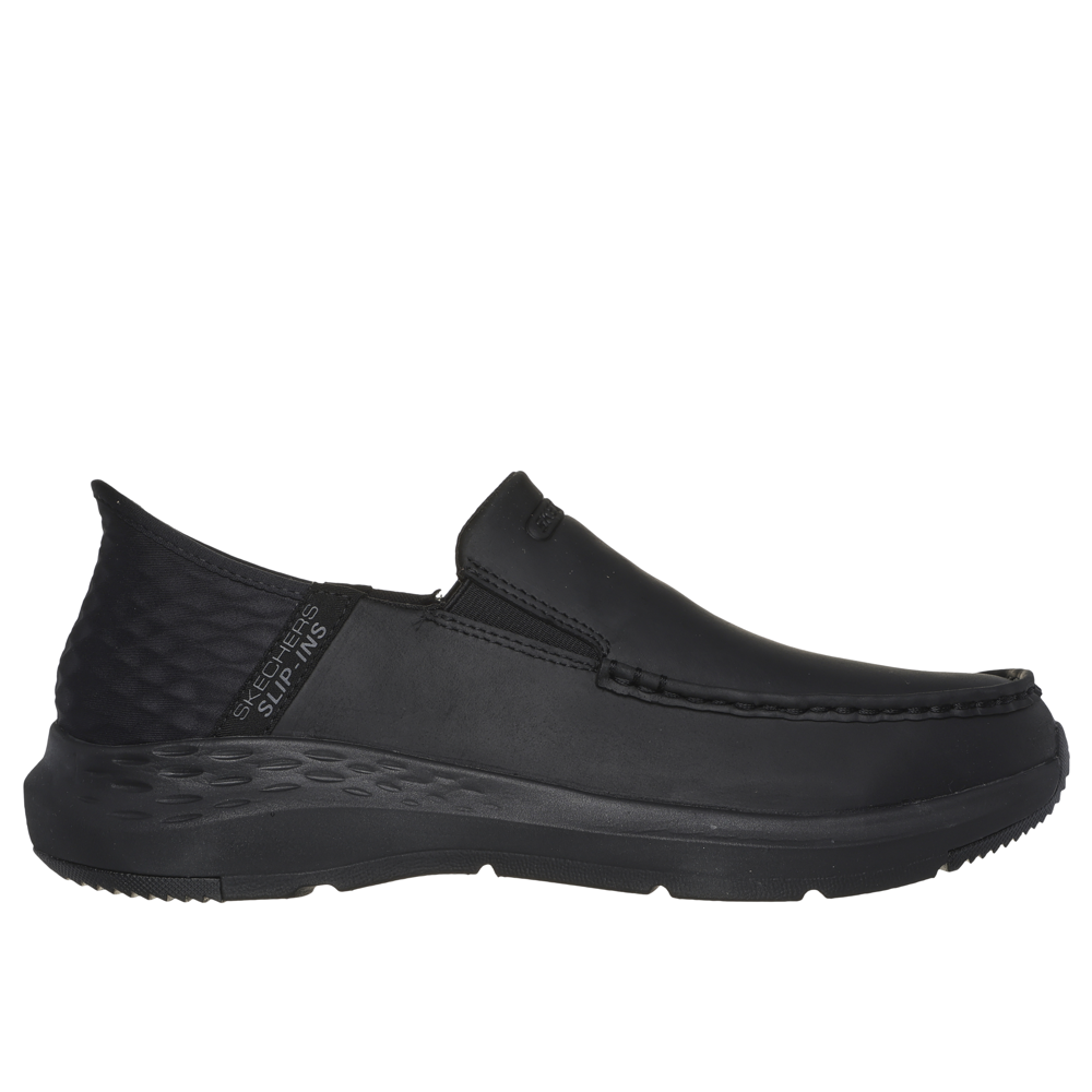 Skechers mens black dress shoes sales
