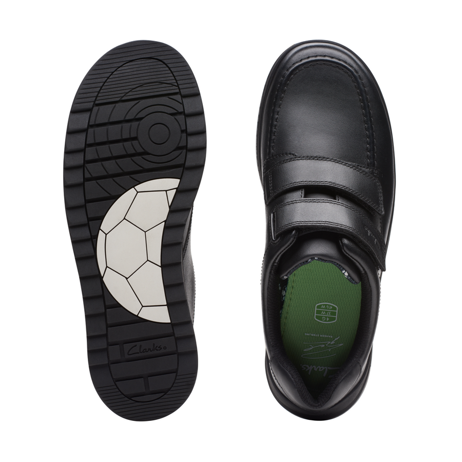 Clarks Goal Style Y Black Leather