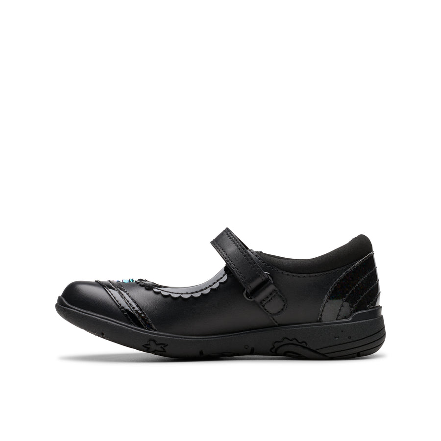 Clarks Relda Spark K. Black Leather