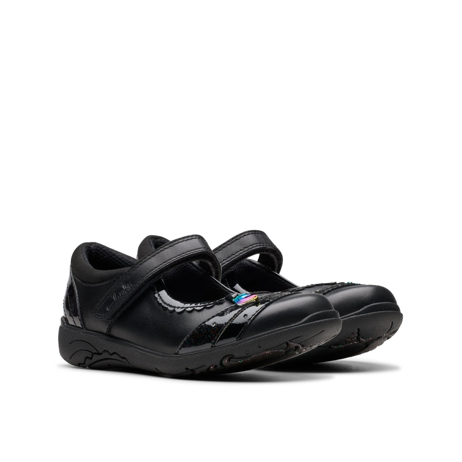 Clarks Relda Spark K. Black Leather