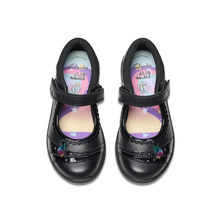 Clarks Relda Spark K. Black Leather