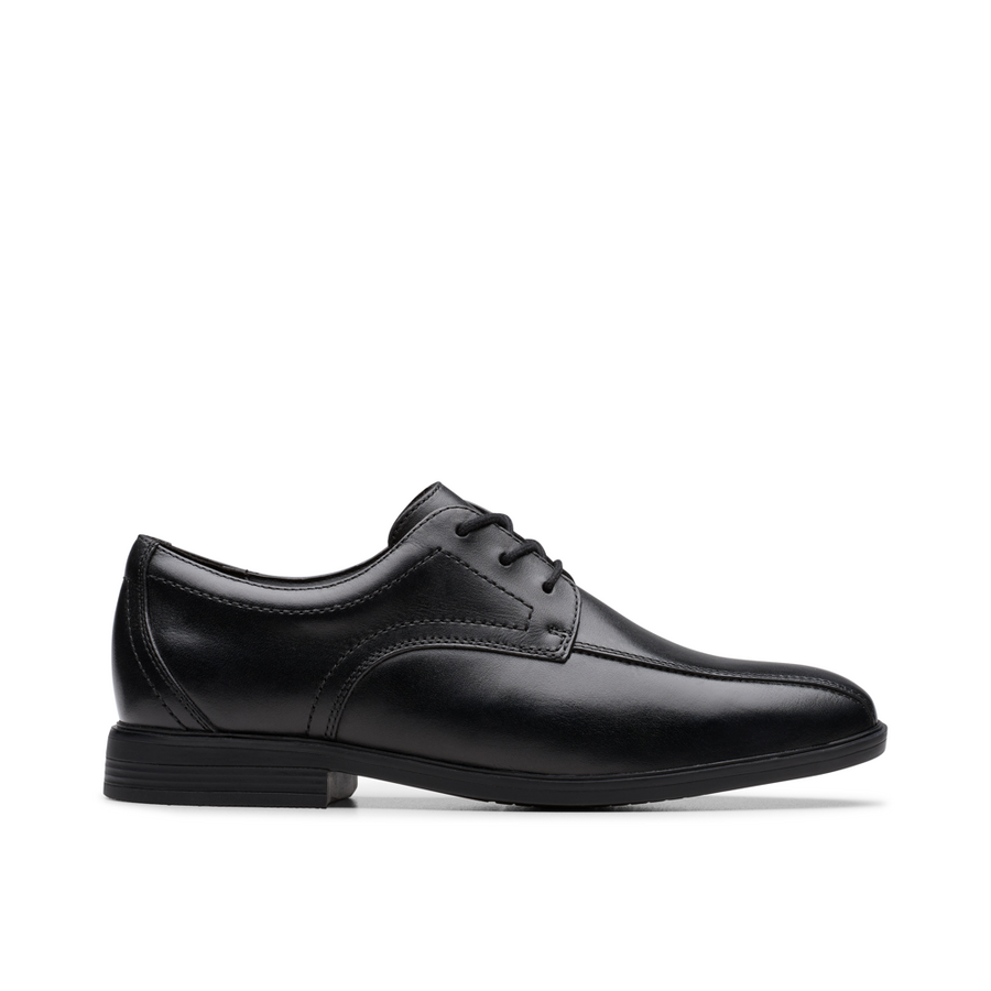 Clarks Jonwin Loop Y Black Leather