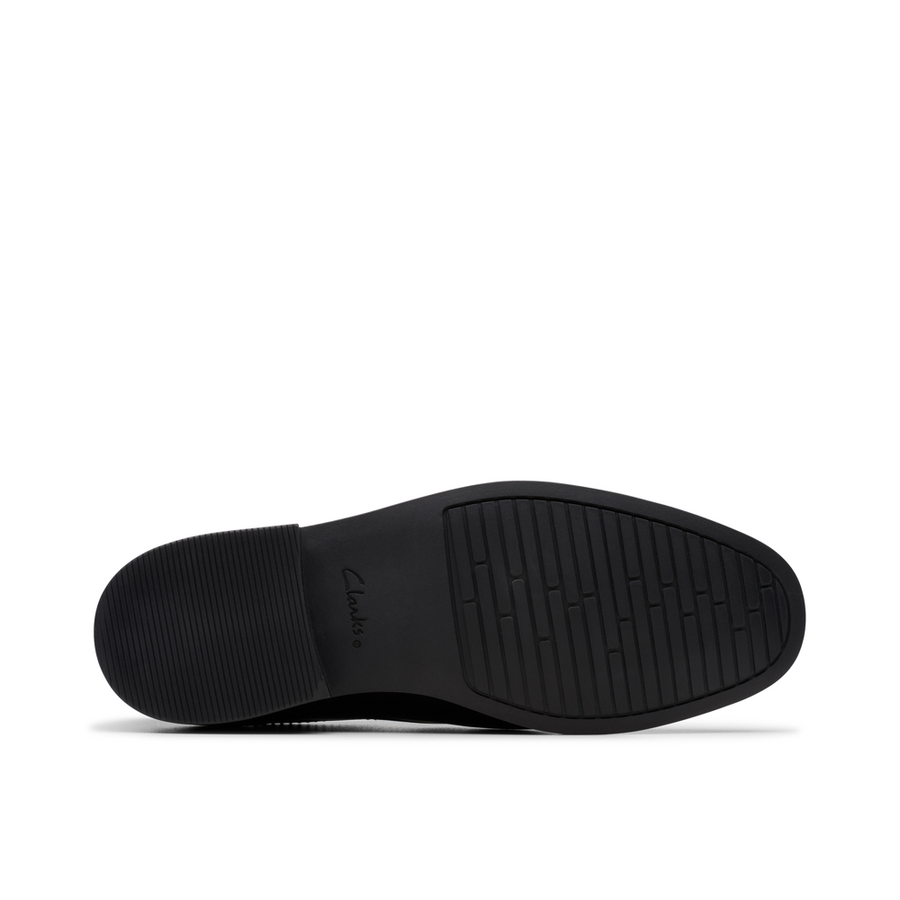 Clarks Jonwin Loop Y Black Leather
