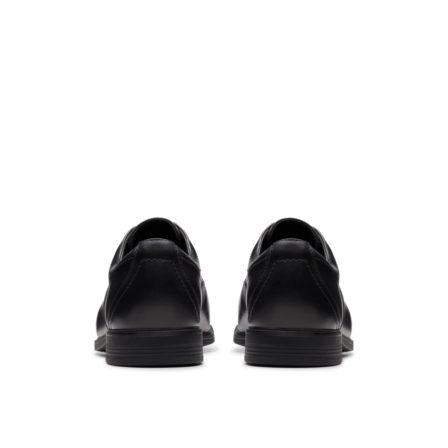 Clarks Jonwin Loop Y Black Leather