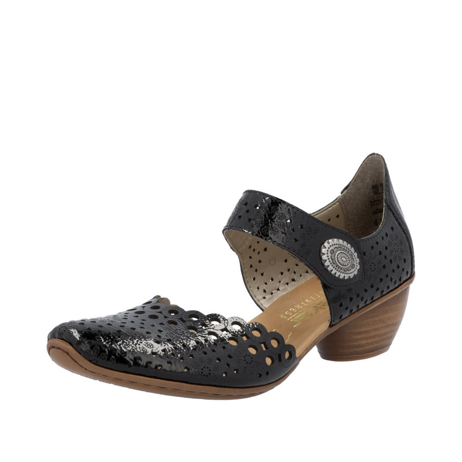 Rieker 43753-02 Black Patent