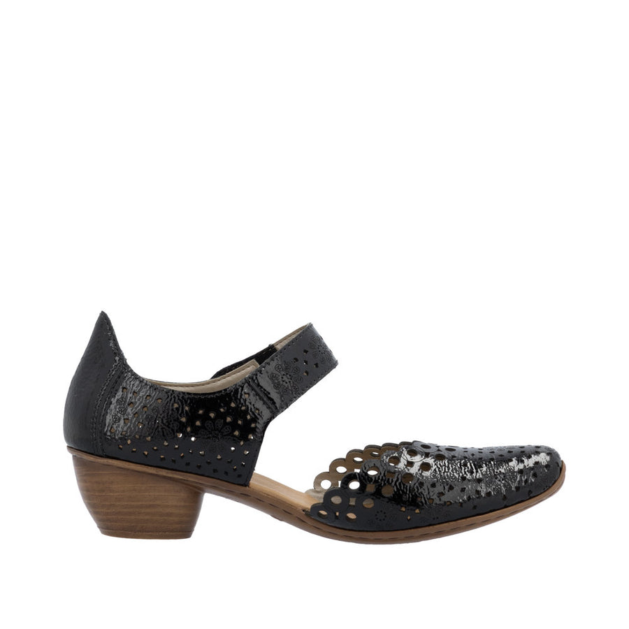 Rieker 43753-02 Black Patent