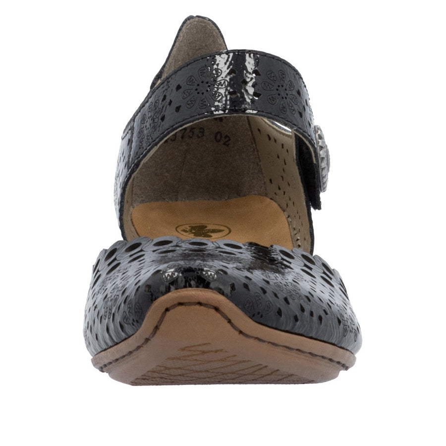 Rieker 43753-02 Black Patent
