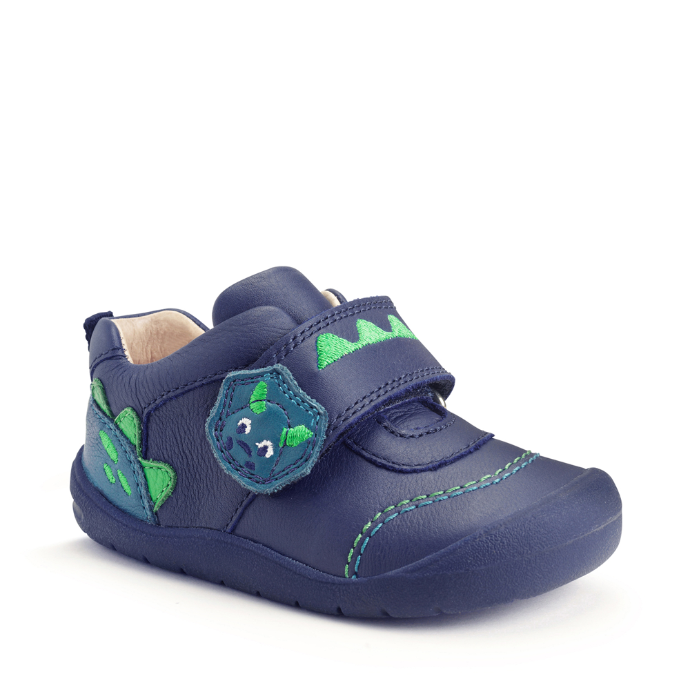 Start-rite Dino Foot French Navy Leather