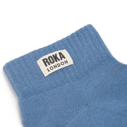 ROKA Wembley Crop Sock Airforce Organic Cotton