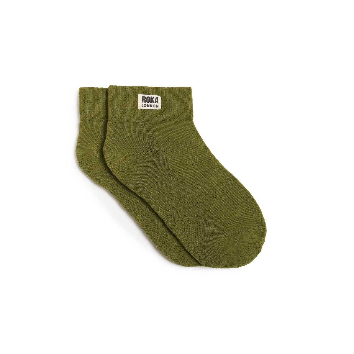 ROKA Wembley Crop Sock Avocado Organic Cotton
