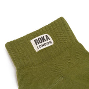 ROKA Wembley Crop Sock Avocado Organic Cotton