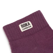 ROKA Wembley Crop Sock Berry Organic Cotton
