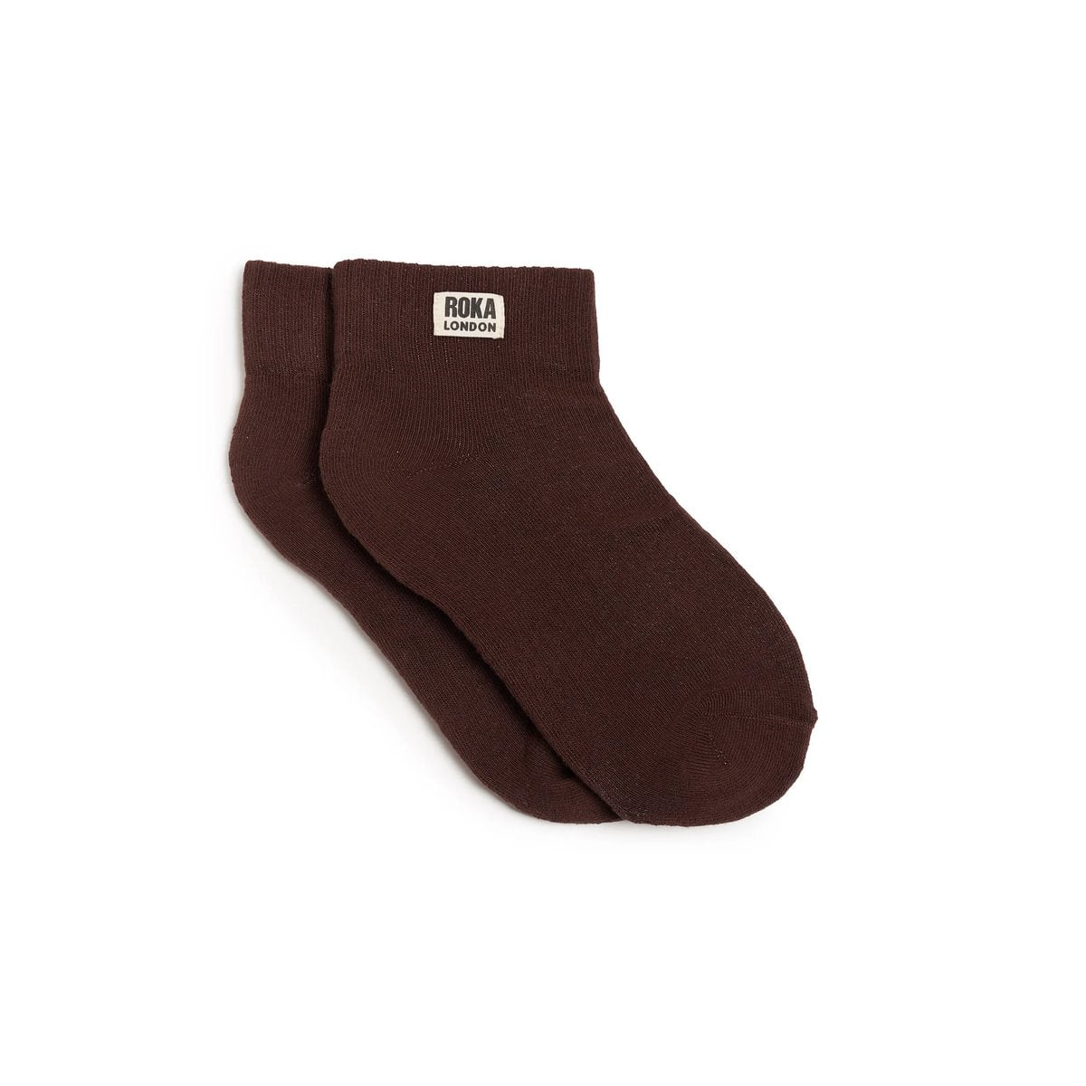 ROKA Wembley Crop Sock Coco Organic Cotton