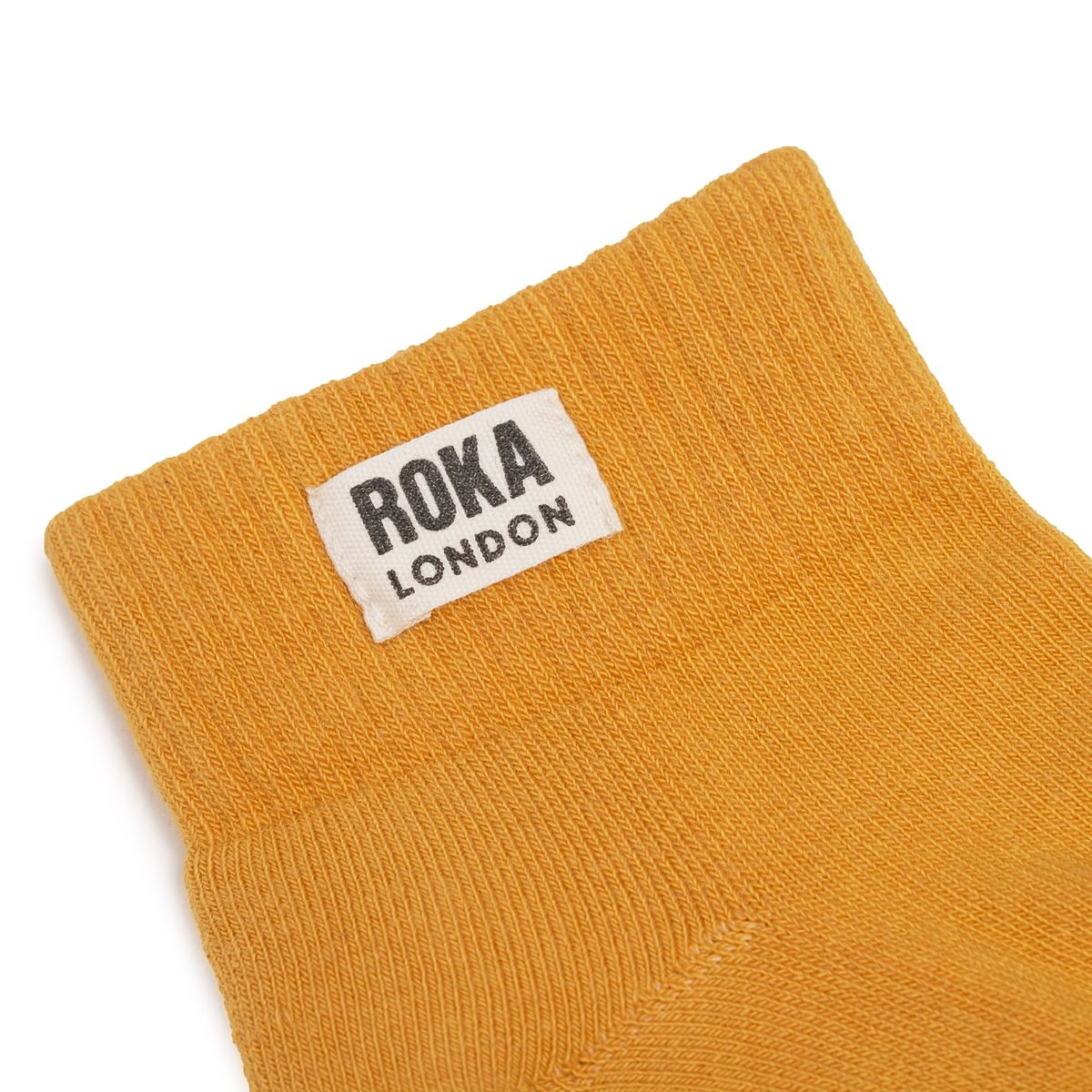 ROKA Wembley Crop Sock Corn Organic Cotton