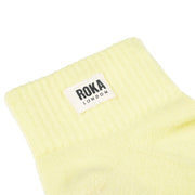 ROKA Wembley Crop Sock Lemonade Organic Cotton