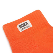 ROKA Wembley Crop Sock Mandarin Organic Cotton