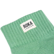 ROKA Wembley Crop Sock Matcha Organic Cotton