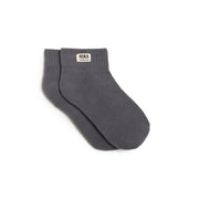 ROKA Wembley Crop Sock Smoke Organic Cotton