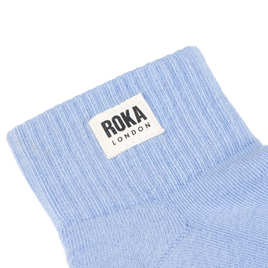 ROKA Wembley Crop Sock Thistle Organic Cotton