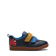 Clarks Den Play T Navy Leather