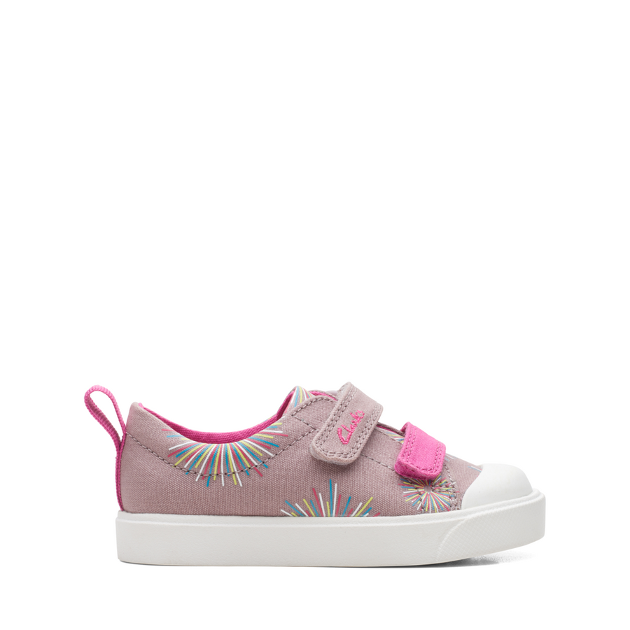 Clarks City Bright T Dusty Pink Canvas