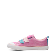 Clarks Foxing Play K Pink Canvas