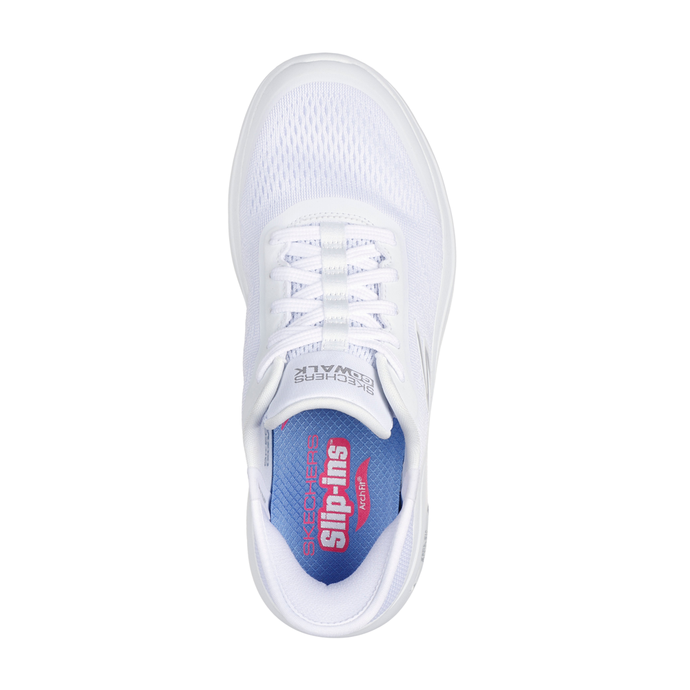 Skechers 125319 Slip-Ins Go Walk Arch Fit WHT – Wards Shoe Shops Ltd