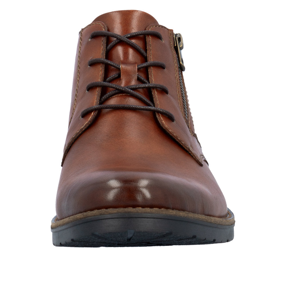 Bottes à Lacets Rieker 14609 Pour Homme - Cuir Véritable, Semelle Intérieure Souple, Style Automne-hiver - 4