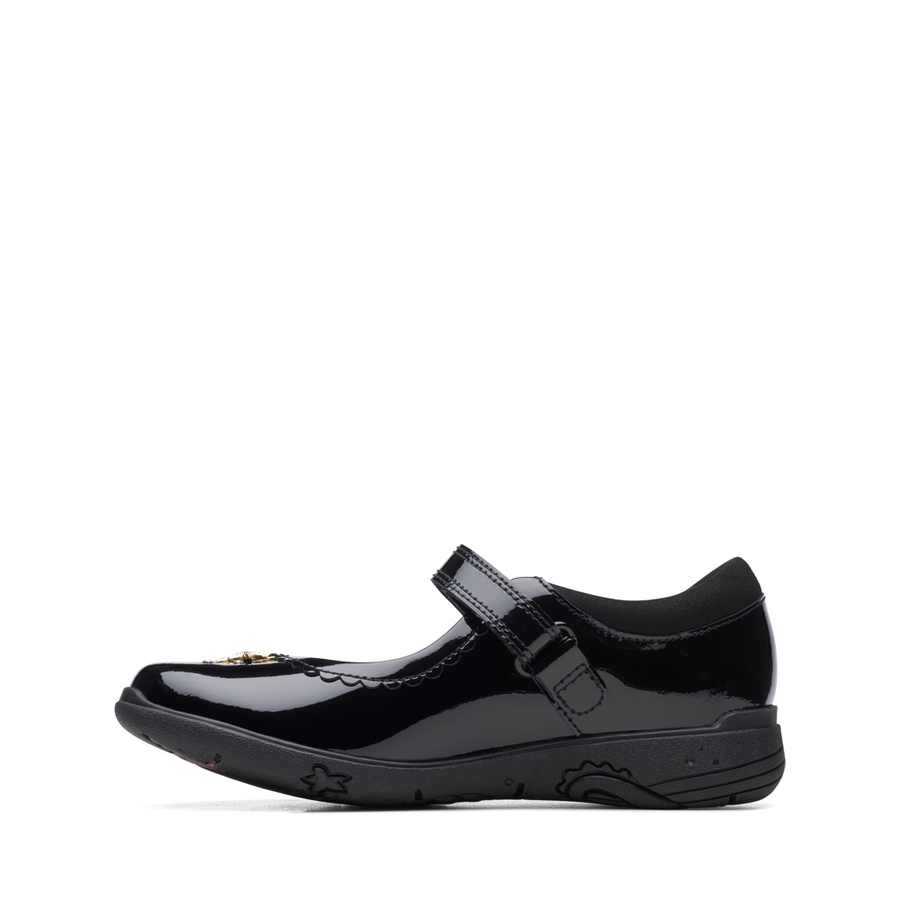 Clarks Relda Sea K Black Patent