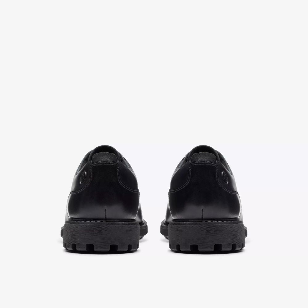 Clarks Batcombe Tie Black Leather