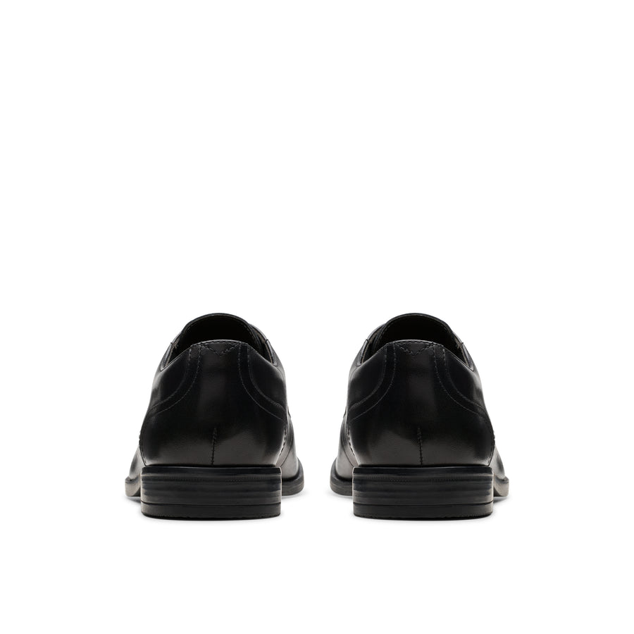 Clarks Brandon Lace Black Leather