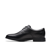 Clarks Jonwin Loop Y Black Leather