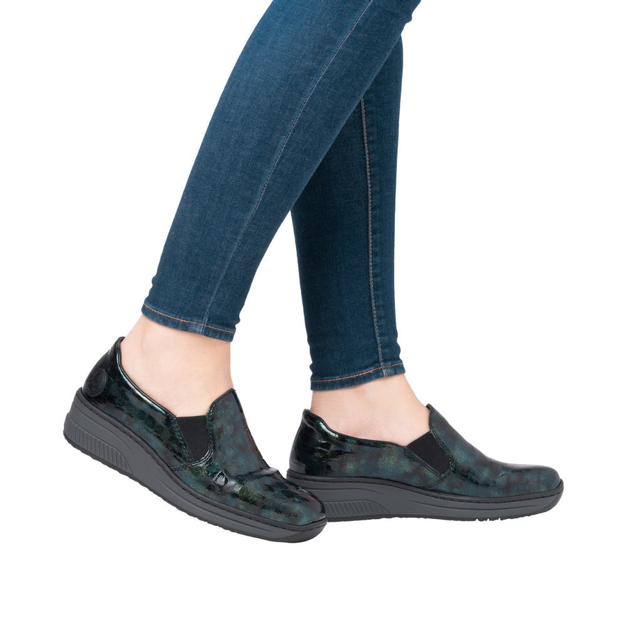 Rieker 48752-92 Blue/Green