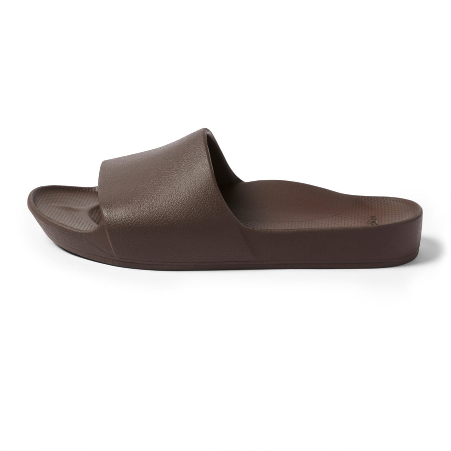 Archies Arch Support Slides Classic Brown
