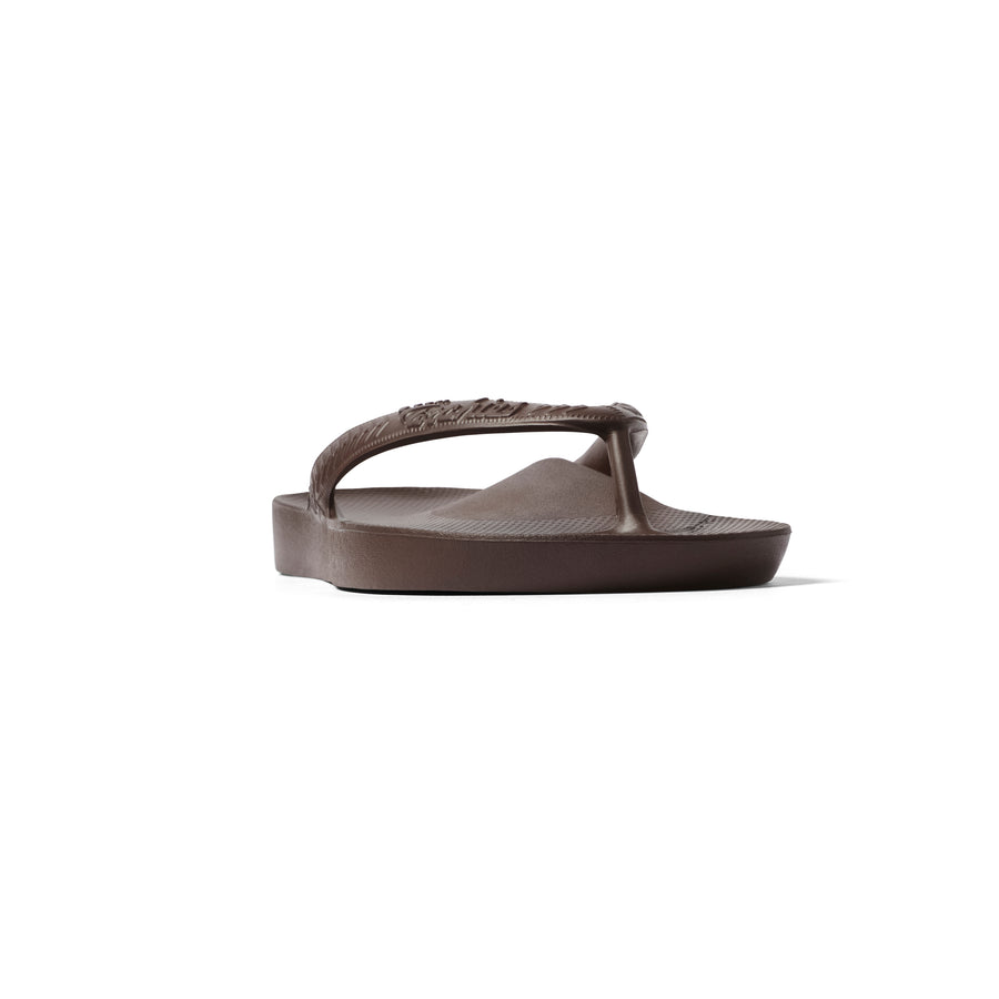 Archies Arch Support Flip Flops Classic Brown