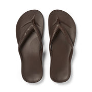 Archies Arch Support Flip Flops Classic Brown