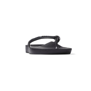 Archies Arch Support Flip Flops Classic  Black