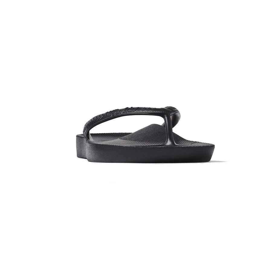 Archies Arch Support Flip Flops Classic  Black