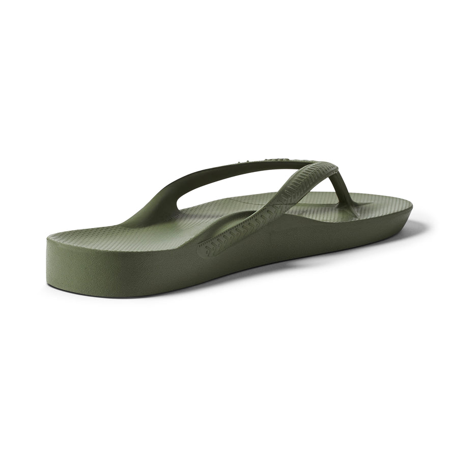 Archies Arch Support Flip Flops Classic Olive