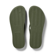 Archies Arch Support Flip Flops Classic Olive