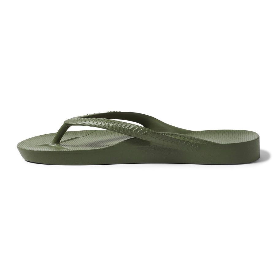 Archies Arch Support Flip Flops Classic Olive