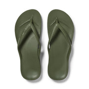 Archies Arch Support Flip Flops Classic Olive
