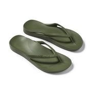 Archies Arch Support Flip Flops Classic Olive