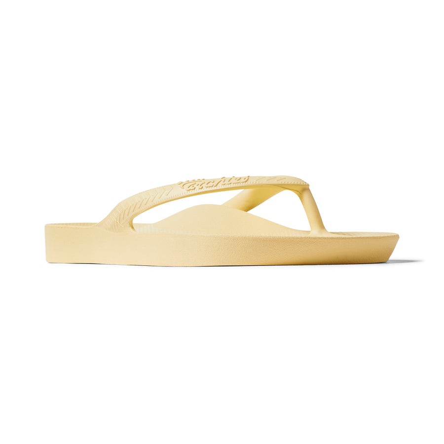 Archies Arch Support Flip Flops Classic Lemon
