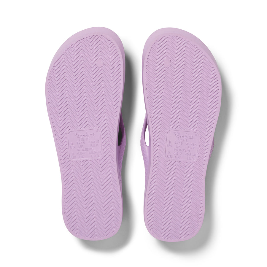 Archies Arch Support Flip Flops Classic Lilac