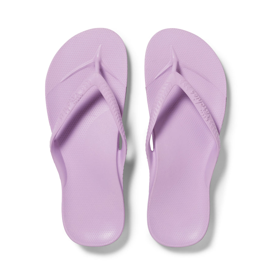 Archies Arch Support Flip Flops Classic Lilac