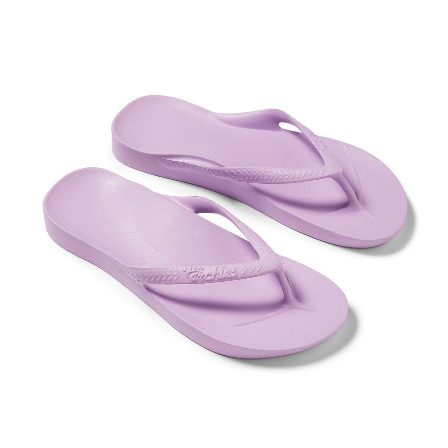 Archies Arch Support Flip Flops Classic Lilac