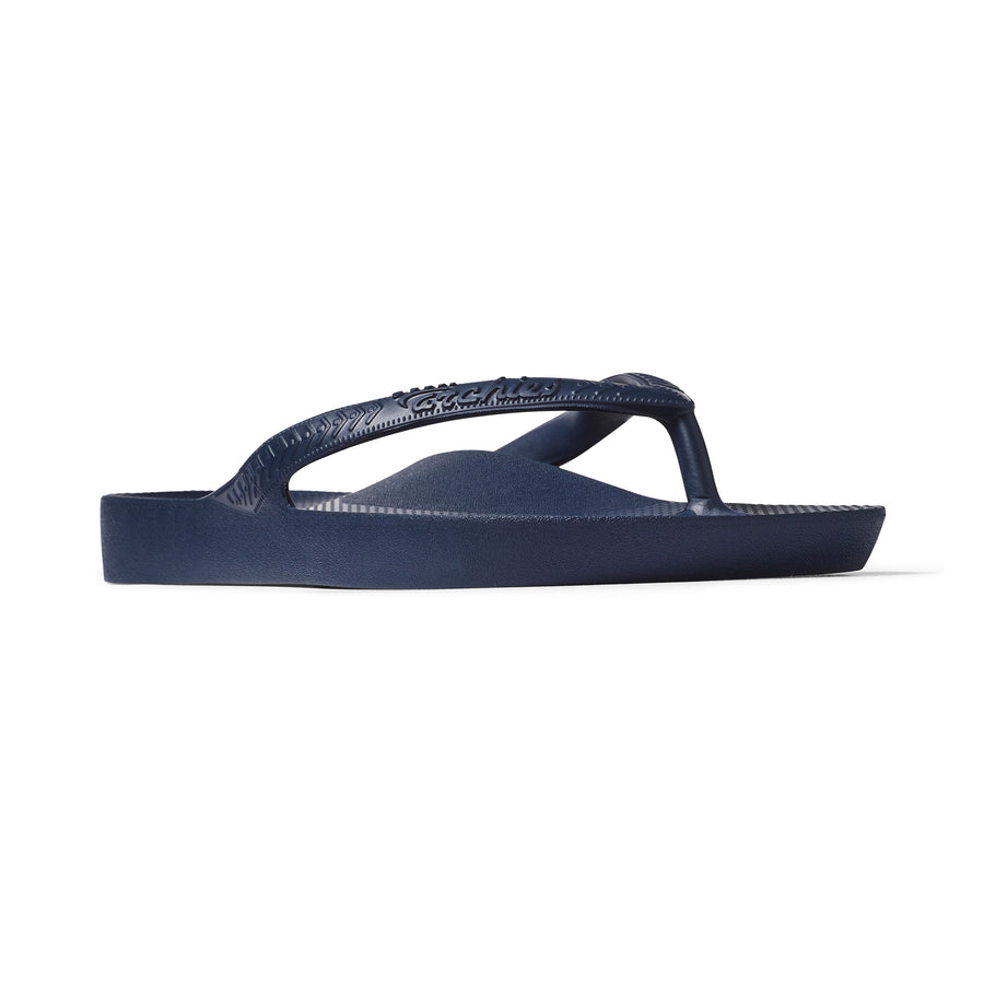 Archies Arch Support Flip Flops Classic Navy
