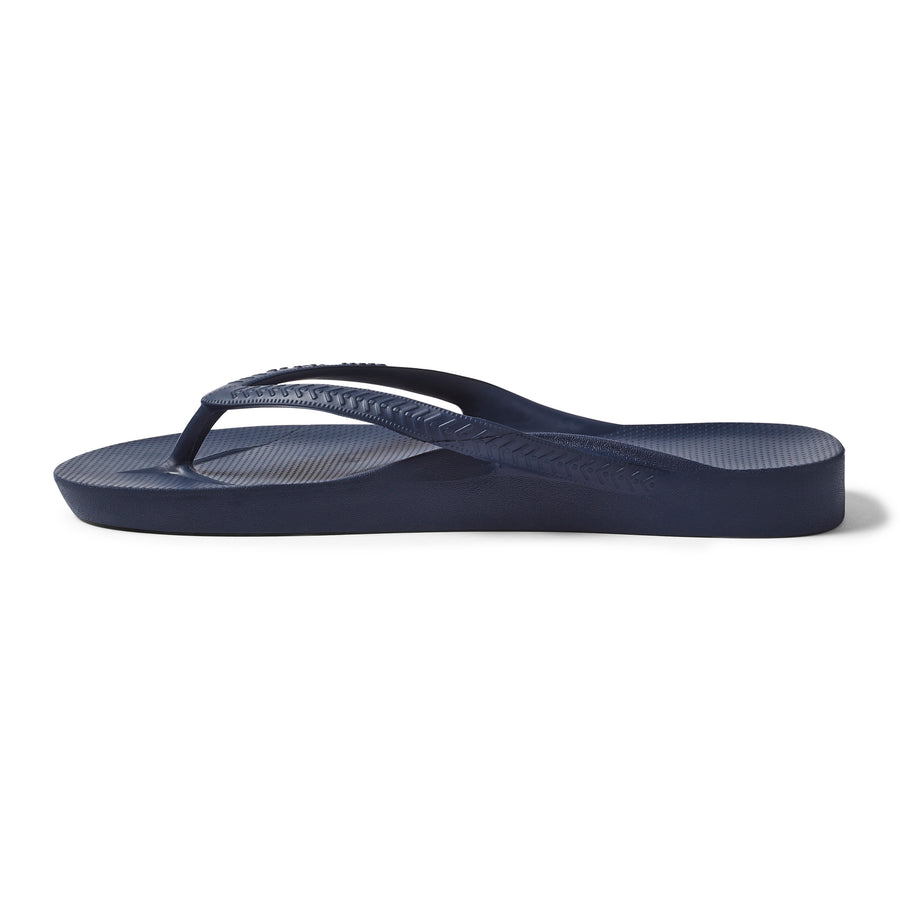 Archies Arch Support Flip Flops Classic Navy