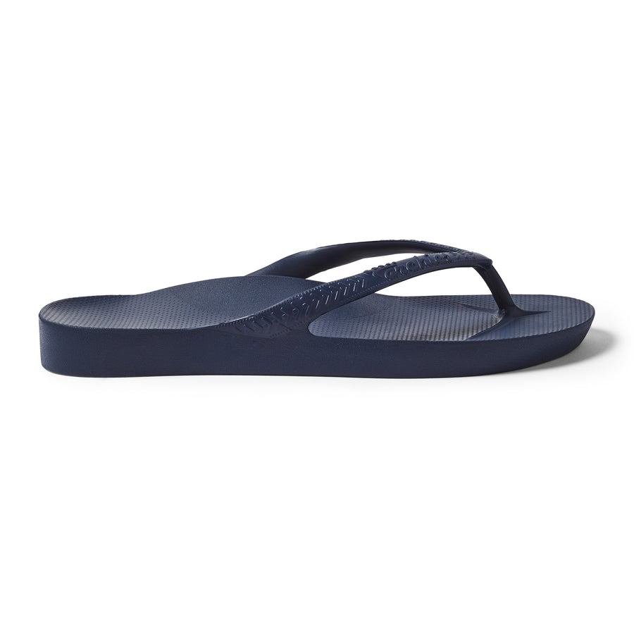 Archies Arch Support Flip Flops Classic Navy